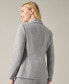 ფოტო #6 პროდუქტის Women's Herringbone One-Button Long-Sleeve Blazer