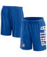 ფოტო #1 პროდუქტის Men's Royal Philadelphia 76ers Post Up Mesh Shorts