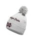 Фото #1 товара Men's Gray Mississippi State Bulldogs Cuffed Knit Hat with Pom