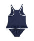 ფოტო #3 პროდუქტის Baby Girls Polo Bear Ruffled One Piece Round Neck Swimsuit