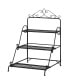 Фото #2 товара 3 Tier Metal Plant Stand Ladder Flower Pot Rack Shelf Indoor & Outdoor