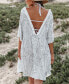Women's Plunging-V Palm Mini Cover-Up