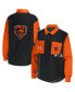 Women's Black Chicago Bears Snap-Up Shirt Jacket