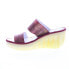 Fly London Jesy JESY302FLY-003 Womens Burgundy Leather Wedges Sandals Shoes 38