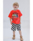 ფოტო #3 პროდუქტის Boys Lion King Mickey Mouse Cars T-Shirt and Shorts Outfit Set to (2T - 10-12)