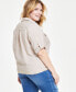 Фото #2 товара Plus Size Linen Twist-Hem Shirt, Created for Macy's