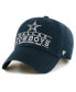 Фото #1 товара Men's Navy Dallas Cowboys Vernon Clean Up Adjustable Hat