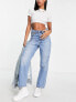 Фото #1 товара Levi's super high rise ribcage straight ankle jean in light wash