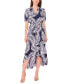 Women's Printed High-Low Maxi Dress