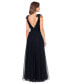 ფოტო #2 პროდუქტის Women's V-Neck Sleeveless Chiffon Gown