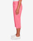 ფოტო #4 პროდუქტის Women's Classic Neutrals Flat Front Split Hem Allure Clam Digger Pants