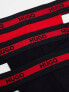 Фото #7 товара Hugo Boss 3 pack jockstraps in black and red