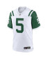 Men's Garrett Wilson White New York Jets Classic Alternate Game Jersey