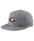 ფოტო #1 პროდუქტის Men's Gray Georgia Bulldogs USA Side Patch True AeroBill Performance Fitted Hat