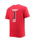 ფოტო #4 პროდუქტის Men's Red Tampa Bay Buccaneers Big and Tall #1 Dad 2-Hit T-shirt