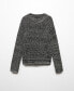 Фото #6 товара Women's Flecked Cotton-Blend Sweater