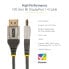 Фото #13 товара StarTech.com 10ft (3m) VESA Certified DisplayPort 1.4 Cable - 8K 60Hz HDR10 - Ultra HD 4K 120Hz Video - DP 1.4 Cable / Cord - For Monitors/Displays - DisplayPort to DisplayPort Cable - M/M - 3 m - DisplayPort - DisplayPort - Male - Male - 7680 x 4320 pixels