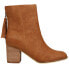 Фото #2 товара Corkys Boujee Tassel Pointed Toe Zippered Booties Womens Brown Casual Boots 80-9