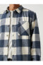 Фото #5 товара Ekoseli Oduncu Gömleği Cep Detaylı Klasik Yaka Uzun Kollu