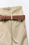 BELTED PAPERBAG CARGO TROUSERS