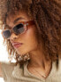 AIRE ceres rectangle sunglasses in pearly bronze