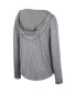 ფოტო #4 პროდუქტის Women's Gray Illinois Fighting Illini Distressed Heather Long Sleeve Hoodie T-Shirt