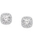 ფოტო #3 პროდუქტის Diamond Halo Stud Earrings (1-1/2 ct. t.w.) in 14k White Gold