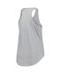 ფოტო #2 პროდუქტის Women's Heather Gray New York Rangers Plus Size Racerback Tank Top