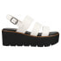 Фото #1 товара Dirty Laundry Pendulum Platform Sling Back Womens White Casual Sandals GPDO01ZW