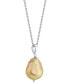 Cultured Golden South Sea Baroque Pearl (8 - 11mm) 18" Pendant Necklace in Sterling Silver (Also in Cultured Tahitian Baroque Pearl)
