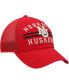 Фото #4 товара Men's Scarlet Nebraska Huskers High Point Clean Up Trucker Snapback Hat