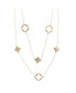 Фото #1 товара KC Chic Designs 316L Stainless Steel Hot Girl Gold Layered Quatrefoil Necklace