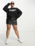 Фото #3 товара In The Style Plus exclusive fierce and femme motif sweatshirt in black