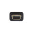 InLine USB 2.0 Mini Cable - Type A male / mini-B male (5pin) - black/gold - 1m