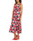 Фото #3 товара Women's Floral Chiffon A-Line Dress