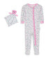 Фото #1 товара Пижама Max & Olivia Baby Girls Snug Fit Coverall One Piece.