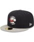 ფოტო #1 პროდუქტის Men's Navy Rome Braves Authentic Collection Road 59FIFTY Fitted Hat