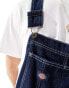 Dickies classic denim dungarees in dark blue