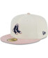 Фото #4 товара Men's White, Pink Boston Red Sox Chrome Rogue 59FIFTY Fitted Hat
