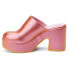 Фото #3 товара BEACH by Matisse Jayde Platform Mule Clogs Womens Pink JAYDE-632