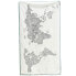 Фото #1 товара AWESOME MAPS Coloring Map Towel World Map To Color In With Country Specific Doodles