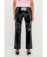 ფოტო #3 პროდუქტის Women's High Waist Pu Pants