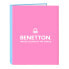 Фото #1 товара Папка-регистратор Benetton Spring Розовый Небесный синий A4 26.5 x 33 x 4 cm