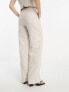 Фото #2 товара & Other Stories co-ord linen mix tailored trousers in beige