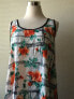 Karen Kane Sleeveless Women's Tank Top White Red Multi M