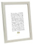Фото #1 товара Карточка для фото Deknudt Rahmen S41JD1 из картона, стекла и дерева, серебристая, настольная/настенная, 29.7 х 42 см, прямоугольная