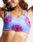 Фото #6 товара COLLUSION flower print reversible bikini crop top in multi