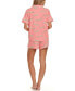 Фото #3 товара Women's 2-Pc Gabriella Printed Shorty Pajamas Set