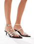 Фото #1 товара Stradivarius pointy heeled sandal in white