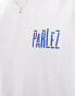 Фото #4 товара Parlez waller oversized backprint t-shirt in white